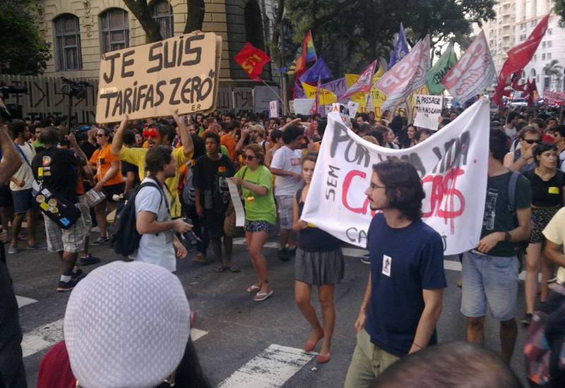 Manifestação do Passe Livre no RJ